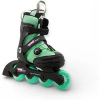 K2 Inlineskates Lumi Boa® (Rollen: 70mm/80A, Kugellager: ABEC: 3) grün/schwarz Kinder