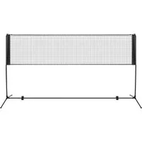 COSTWAY Badmintonnetz Federballnetz Volleyballnetz, höhenverstellbar