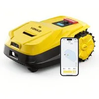 VONKO Rasenmähroboter M200 ohne Begrenzungskabel, RTK+AI Vision, Auto-Kartierung, bis 1500 m² Rasenfläche, 45% Steigung, Smarte Hindernisvermeidung, App