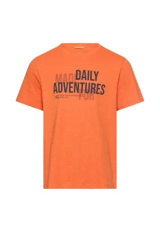 camel active - T-Shirt aus reiner Baumwolle burned orange - Gr. - XL