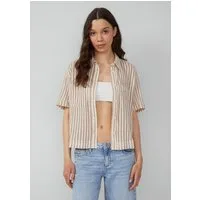 QS Kurzarmbluse Bluse Baumwollbluse mit aufgesetzten Taschen