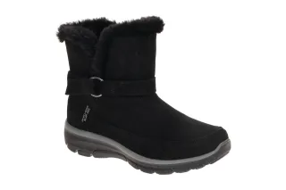 Skechers 168051 BLK Damenstiefel Schwarz Echtleder Memory Foam G-Weite