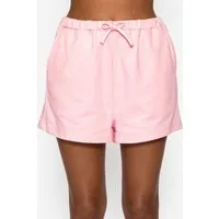 SASSYCLASSY Shorts Lässige Sweatshorts Damen casual Shorts mit elastischem Bund und Kordelzug buttergelb