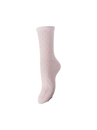 PIECES - PCSEBBY GLITTER LONG PATTERN NOOS BC Roseate Spoonbill