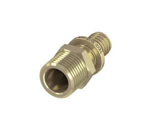 Tece flex Übergangsnippel Dim. 16 x R 3/4" Standard Messing, 765506 765506