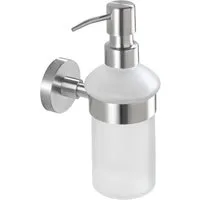 WENKO Seifenspender Bosio, Edelstahl rostfrei, ca. 200 ml Füllmenge