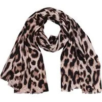 MIRROSI Modeschal weicher und warmer Schal Leo Leopard mit Fransen, 90x180cm, (Neue Kollektion Herbst/ Winter 2025), Paisley Muster Damen Halstuch ideal für Herbst und Winter
