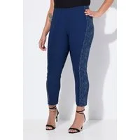 MIAMODA Schlupfhose Bengalin-Hose elastischer Slim Fit Metallic-Druck
