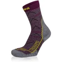 Lowa Wandersocken (Merinowolle, Wabenstruktur) violett Mädchen - 1 Paar