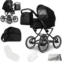 bergsteiger Kombi-Kinderwagen Venedig Retro-Kinderwagen 3in1, (10-tlg)
