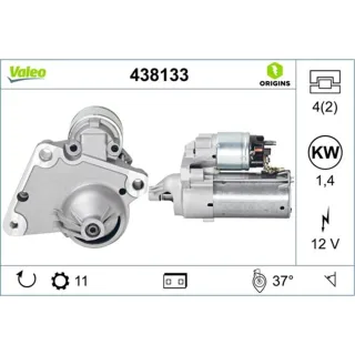 Valeo Anlasser 1,4 kW Citroen DS Fiat Opel Peugeot Toyota