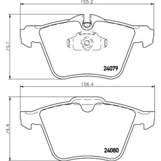 Hella Bremsbel?ge vorne Jaguar S-Type Xf Xj Xk 8DB355016-291