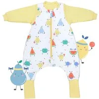 Schlummersack Kinderschlafsack Schlafsack mit Füßen und umklappbaren Bündchen, 1.0 Tog OEKO-TEX