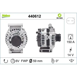 Valeo Generator  150A Citro?n Fiat Ford Peugeot