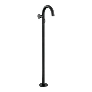VitrA Liquid Einhebel-Waschtischmischer Bodenmontage Griff links H: 115 Schwarz Hochglanz,A4277639 A4277639