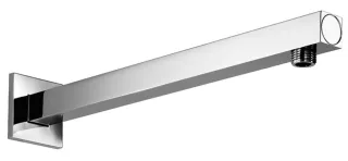 Herzbach Living Spa Wandarm, 350mm, eckig gerade chrom, 11.673500.2.01 11.673500.2.01