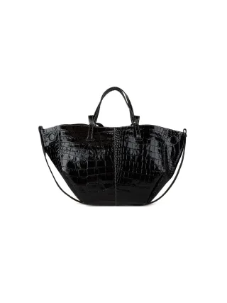 Giulia Monti Shopper Tasche Schwarz