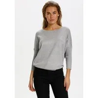 Saint Tropez Rundhalspullover A2561, MilaSZ R-Neck Viskosemischung, Casual fit