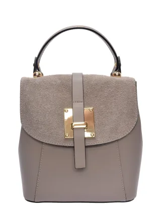 Roberta M Beige Rindsledertasche