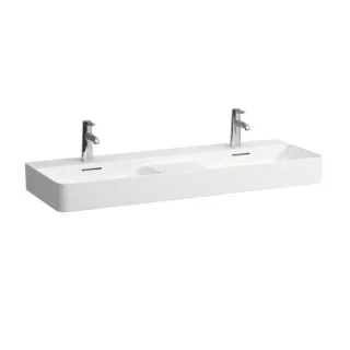 LAUFEN Val Waschtisch H8142820001041 mit Überlauf, mit 1 Hahnloch, weiß, 120x42cm, unterbaufähig