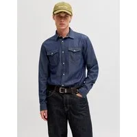 Jack & Jones Langarmhemd JJESHERIDAN SHIRT L/S NOOS mit angesetzter Brusttasche