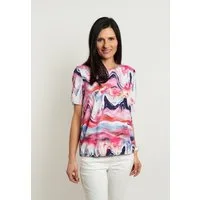 Seidel Moden Kurzarmshirt mit All-Over Print, MADE IN GERMANY