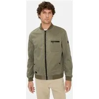 camel active Blouson aus Ribstop Langarm Markenlogo
