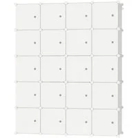 FIVMEN Kleiderschrank DIY Regalsystem Platzsparendes Steckregalsystem