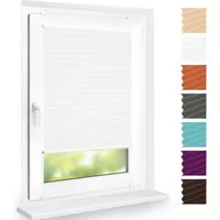 DomDeco Plissee "Calura", blickdicht, Ohne Bohren, Klemmfix, Sicht- und Sonnenschutz, ohne Bohren, Klemmfix, Fixmaß, Klemmträger