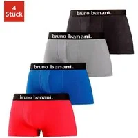 Bruno Banani Boxer Boxershorts für Herren (Packung, 4-St) mit Kontrast-Webbund