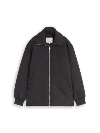 Denim Tom Tailor - Steppjacke mit Stehkragen Coal Mine Grey - Gr. - L