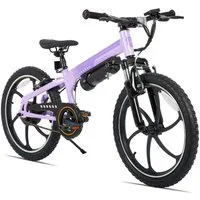 HILAND E-Bike Kinder E-Bike 20 Zoll 2 Fahrmodi Einrohrrahmen für Alltag & Freizeit