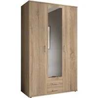 HARPER Kleiderschrank Kleiderschrank HARPER BREST BHT 120x196x54 cm braun Drehtürenschrank