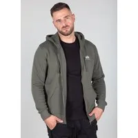 Alpha Industries Kapuzensweatjacke Basic Zip Hoody SL Baumwollmischung, regular fit