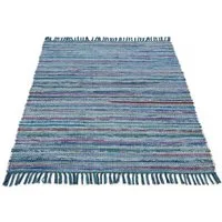 carpetfine Teppich Kelim Chindi, Wendeteppich, rechteckig, Höhe: 6 mm, handgewebt, Fleckerlteppich mit Fransen, auch vielen in Läufergrößen