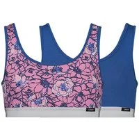Skiny Bustier Mädchen Bustier 2er Pack Cotton Elastic (Packung, 2-tlg) Unterbrustband