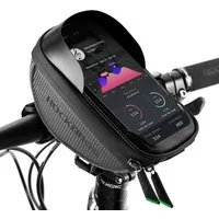 ROCKBROS Handytasche Fahrrad Lenkertasche Lenker wasserdichte Handyhalterung, für Smartphone bis zu 6.5 Zoll Empfindlicher Touchscreen