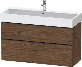 Duravit D-Neo Waschtischunterbau wandhängend Nussbaum dunkel Matt 1184x442x625 mm - DE43750BD210000 DE43750BD210000