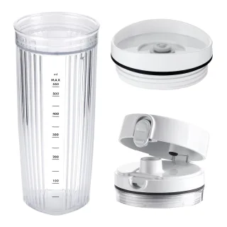 ZWILLING Enfinigy Standmixer Zubehör Set inklusive Vakuumdeckel, 550 ml, Weiß