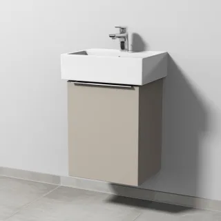 Sanipa 3way Waschtischunterbau zu Duravit Vero Air Waschtisch mit 1 Tür, Kaschmir-Matt UP4291U