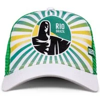 Coastal Trucker Cap Coastal HFT Trucker Cap Rio Brazil white/green (Basecap, Meshcap, Trucker Kappe)