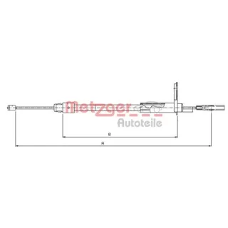 Metzger Handbremsseil hinten rechts Mercedes A-Klasse Vaneo