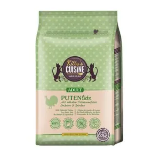 Kitty's Cuisine Trockenfutter Katze Adult Putenliebe mit delikatem Putenkeulenfleisch, Sanddorn und Spirulina 2x2 kg