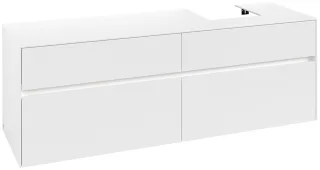 Villeroy & Boch Waschtischunterschrank Collaro C106B0 1600x548x500mm mit Beleuchtung White Matt C106B0MS