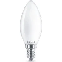 Philips Hue LED-Leuchtmittel LED classic Lampe 40W E14 Kerze warmweiß 470lm matt 2er Pack, E14