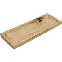 Spetebo Dekotablett Mango Holztablett natur (Pack., 1 St., 1), mit Anti-Rutsch-Pads