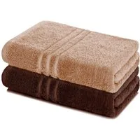 Lavea Badetuch Elena 2er Set Badetücher 100x150 cm, Duschtuch, 500 g/m² Frottier, weich & saugstark, pflegeleicht