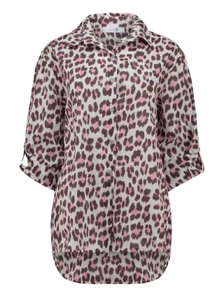 HaILYS - LS C BL Mo44ria 9071 white pink brown leo - Gr. - XXL