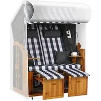 LuxusKollektion Strandkorb-Schutzhülle Strandkorbhülle 135x105x175/140cm Wasserdicht UV-beständig Transparent