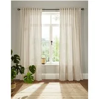 OTTO home Vorhang Elby 2 (1 St), Multifunktionsband, halbtransparent, Jacquard, basic, transparent, monochrom, bis 295 cm Länge